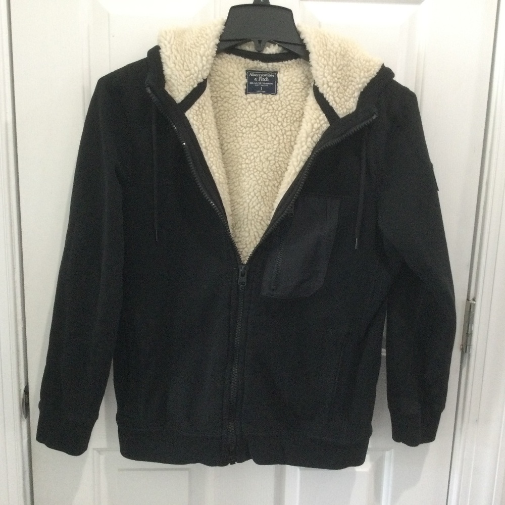 Abercrombie & Fitch Hooded Sweatshirt with Fleece Lining - Size Small